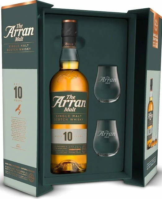 Arran 10yr With Two Glasses 3 Arran 10yr With Two Glasses