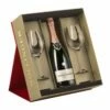 Bollinger Rose Gift Pack With Flutes