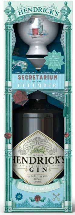 Hendrick's Gin With Tea Cup