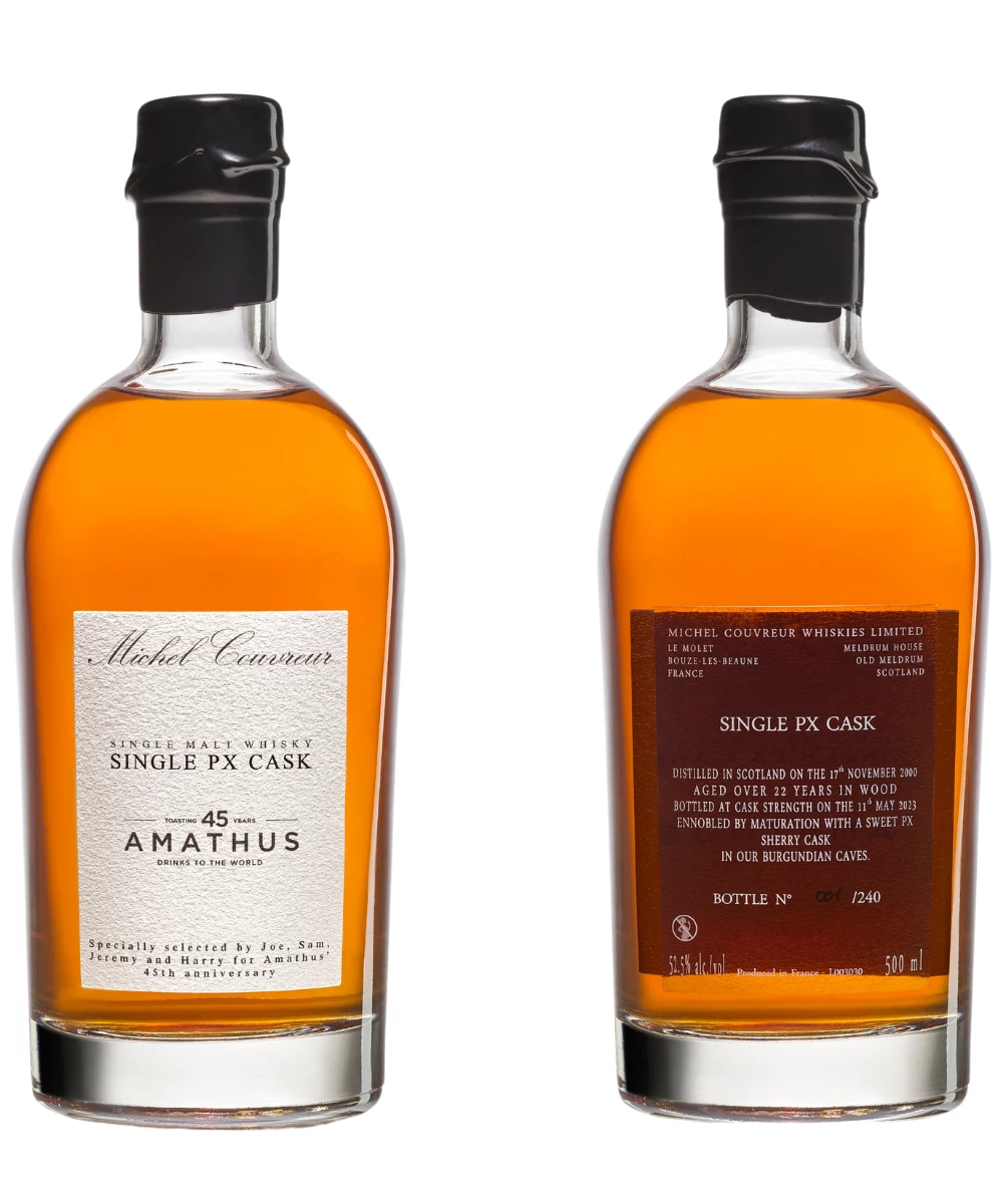 Michel Couvreur 22yr Single PX Cask Malt Whisky Amathus Selection 45th 3 Michel Couvreur 22yr Single PX Cask Malt Whisky Amathus Selection 45th