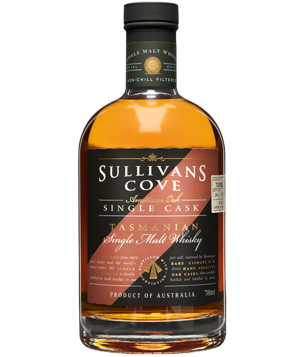 Sullivans Cove American Oak Second Fill Single Cask TD72 Whisky 46.5% 3 Sullivans Cove American Oak Second Fill Single Cask TD72 Whisky 46.5%